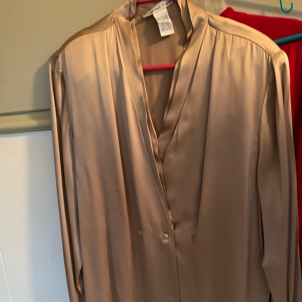 Anna and Frank 100% silk blouse